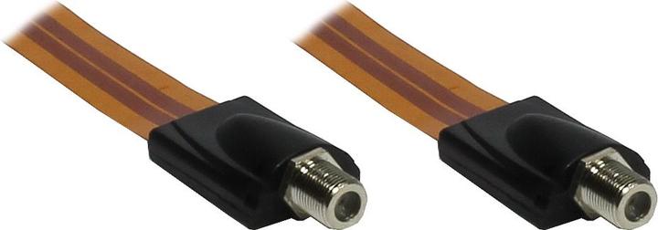 Immagine prodotto Good Connections Finestra SAT passante di alta qualità, trasparente, lunghezza totale compresa la spina 26,5 cm (Boccola a finestra)