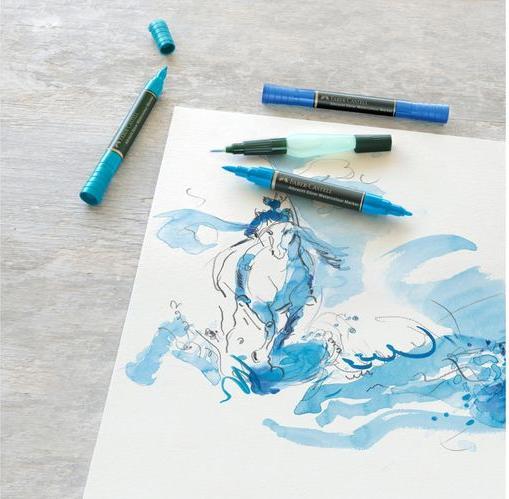 Produktbild Faber-Castell Wasserfarben Marker Albrecht Dürer 5er Etiu, Plein Air (Braun, 1 mm, 5 x)