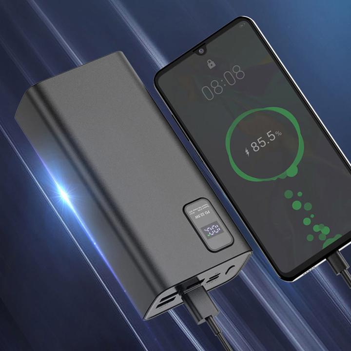 Image du produit Platinet Alimentation électrique 30000mAh PD QC LED, noir (30000 mAh, 22.50 W, 111 Wh)