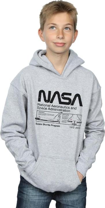 Actual product image Nasa Boys Space Shuttle Hoodie (152, 158)