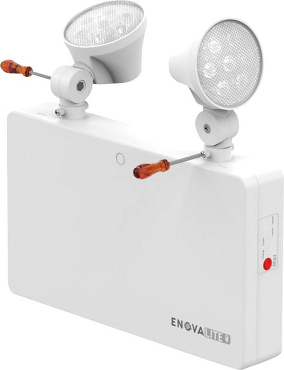 Image du produit Enovalite Luminaire de chemin de fuite à LED, 6 W, Twin Spot, montage mural
