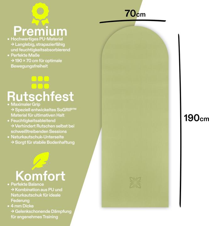 Produktbild Omnana SoGRIP Yogamatte (4 mm)