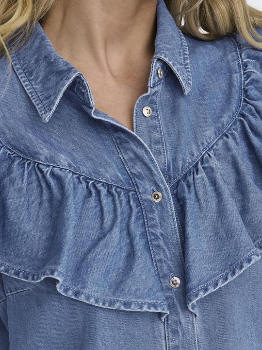 Image du produit Only ONLINDIGO LS FRILL DNM SHIRT QYT Chemise en jean (S)
