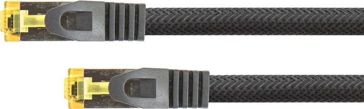 Actual product image Python ® Series RJ45 patch cable withCat.7 raw cable, snap-in nose protection (RNS®) and nylon braiding (S/FTP, CAT6a, 2 m)