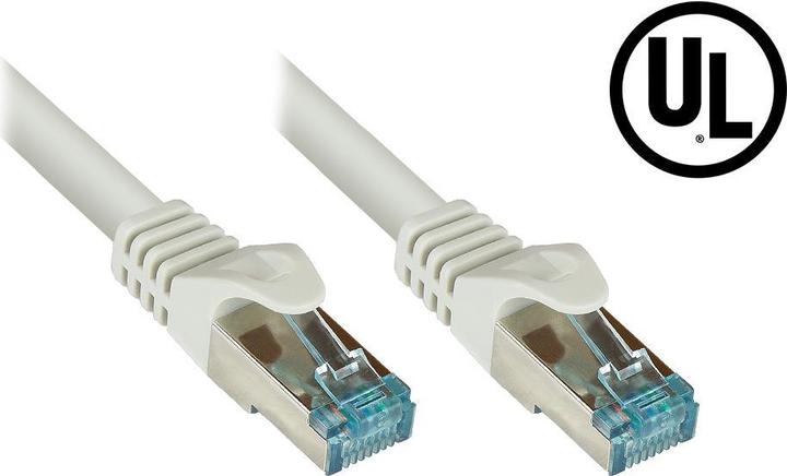 Actual product image Good Connections RNS® patch cable Cat.6A, with measuring protocol + serial no., S/FTP, PiMF, halogen-free (LSZH) (S/FTP, CAT6a, 1.50 m)