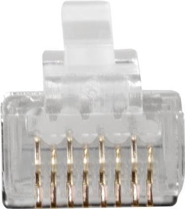 Immagine prodotto Connettore modulare schermato RJ45 (8P/8C) CAT6A per cavi rotondi con conduttori solidi o stellati.
