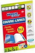 Image du produit Elba Protège-livres "Magic Cover", contenu : 5 pièces + 2 GRATUITS avec bande autocollante pour une