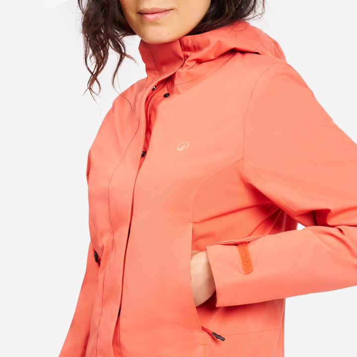 Produktbild Tribord Women’s long waterproof raincoat - Sailing 500 brick (XS)