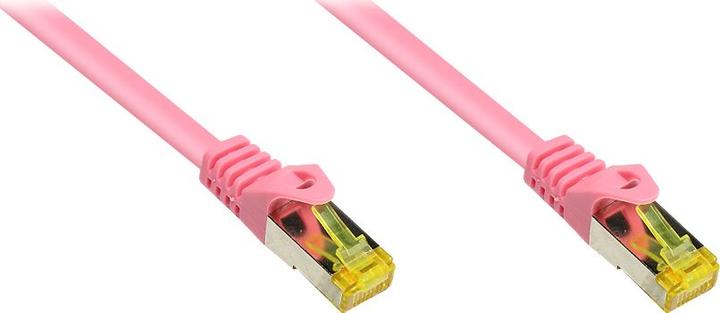 Actual product image Good Connections RJ45 patch cable withCat.7 raw cable and snap-in lug protection (RNS®), S/FTP, PiMF, halogen-free (PiMF, S/FTP, CAT7, 0.15 m)