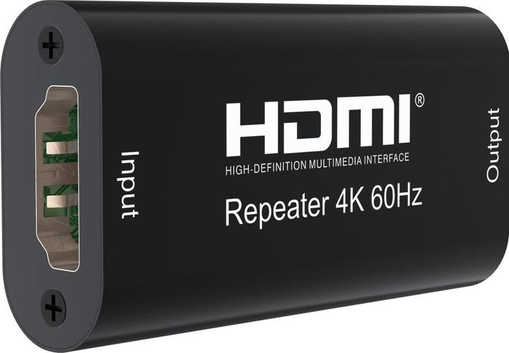 Actual product image Techly HDMI 2.0 4K Repeater YUV 4:4:4