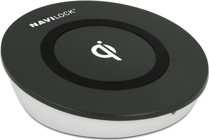 Actual product image Navilock Mobile Qi wireless charging station Compatible Qi-enabled devices: iPhone 8, 8 Plus, X Google Nexus (5 W)