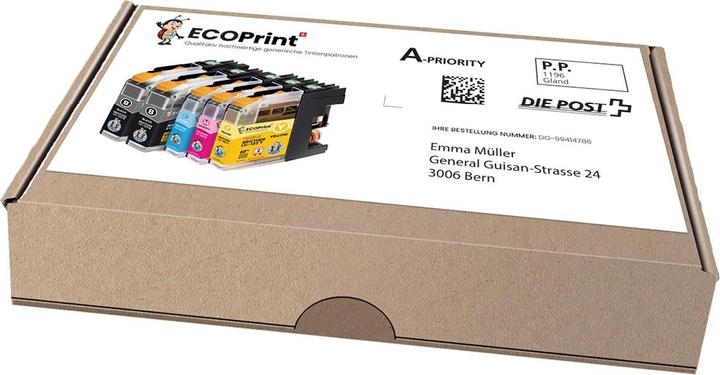 Image du produit ECOPrint Pack Compatible Brother 2xBK 1xCMY LC-123 (CMJN)