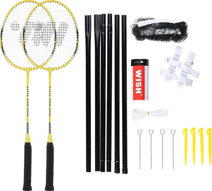 Wish Formula Nils Badminton racket set Wish ALUMTEC 4466, yellow