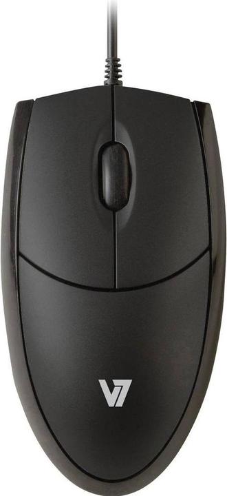 Actual product image V7 Mouse Optical All Blk (Cable)