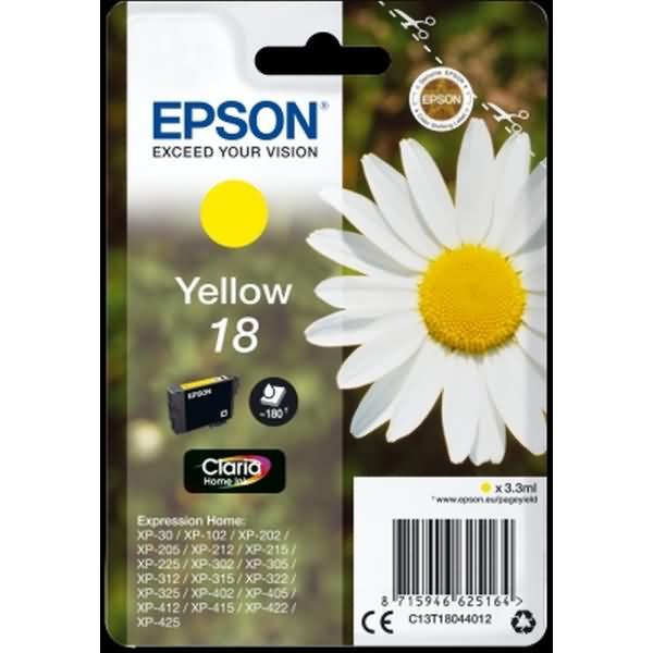 Actual product image Epson 18 Claria Home (Y)