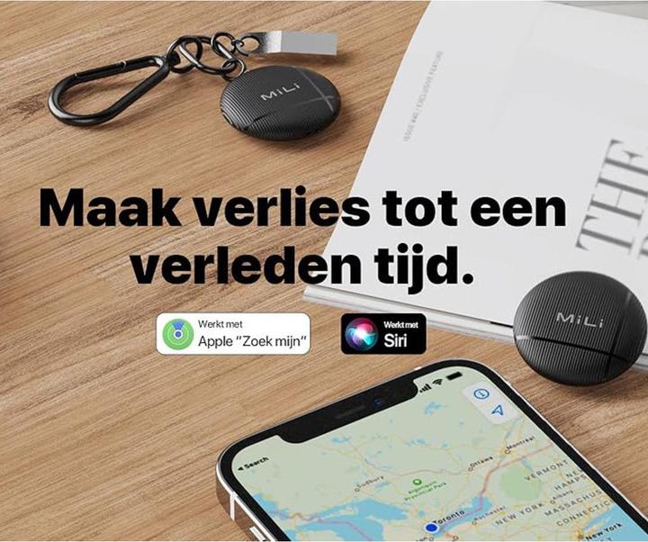 Produktbild Mili LiTag Find My Tag iOS - Black - 2 Pack