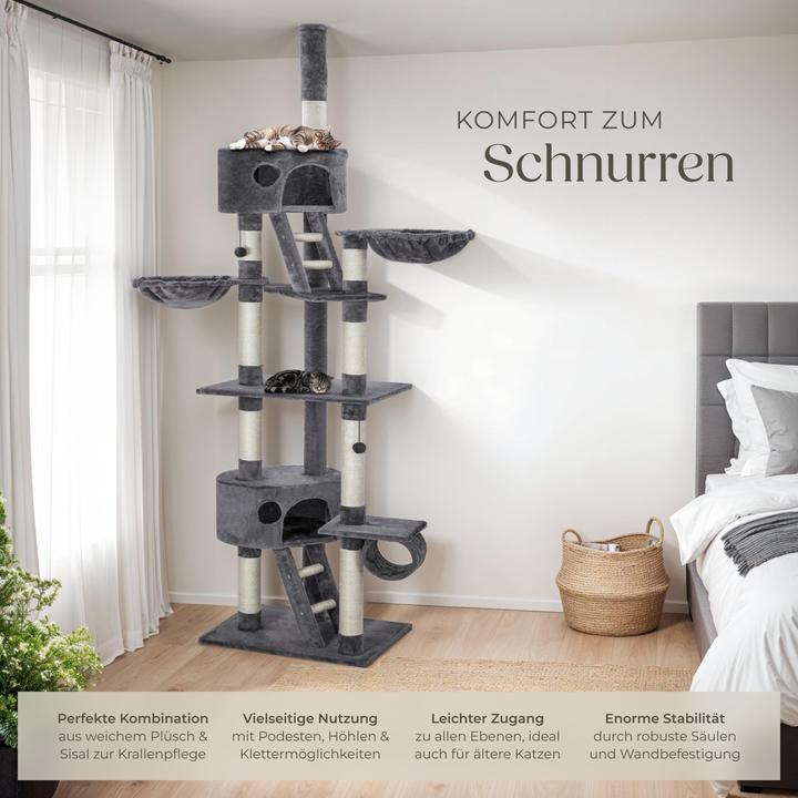 Image du produit tectake Hansi (260 cm, Gris, Blanc)