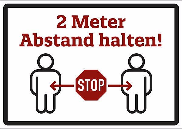 Produktbild Marahrens Hinweisschild - Abstand halten