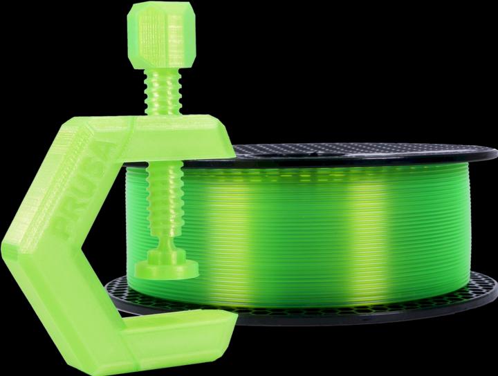 Immagine prodotto Prusa Prusament PETG Verde Neon Trasparente 1kg (PETG, 1.75 mm, 1000 g, Verde)