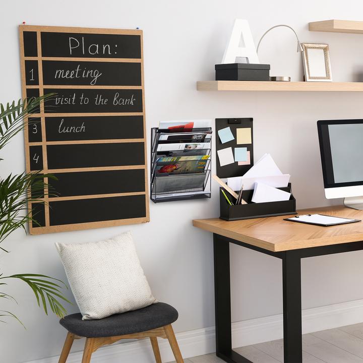 Image du produit Relaxdays Porte-revues mural (32,5 x 10,5 x 40,5 cm)