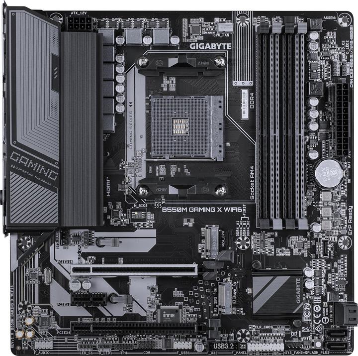 Produktbild Gigabyte MB GBT AMD AM4 B550M GAMING X WIFI6 (AM4, AMD B550, mATX)