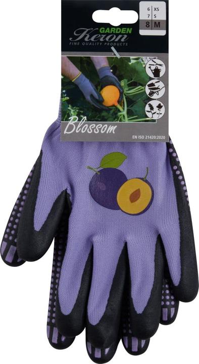 Immagine prodotto Kerbl Guanto da giardinaggio Blossom, taglia 8 viola con borchie, taglia 8/M (8)