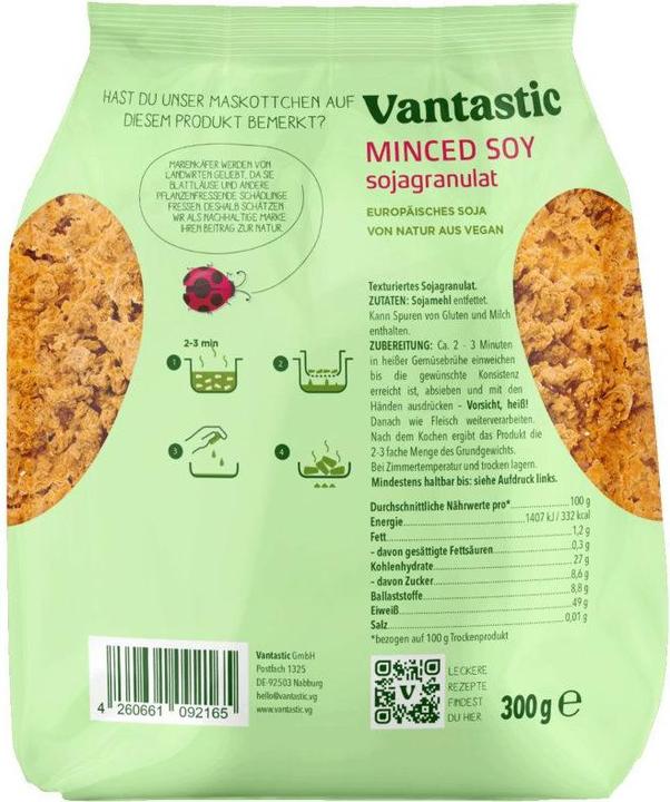 Immagine prodotto Vantastic Foods Granuli di soia (300 g)
