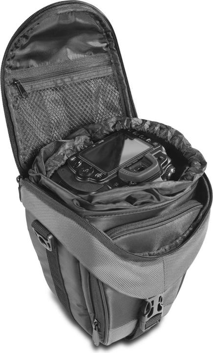 Immagine prodotto mantona Borsa Premium colt nero / grigio (Borsa a tracolla per fotocamera, Kamera Bereitschaftstasche, 5.84 l)