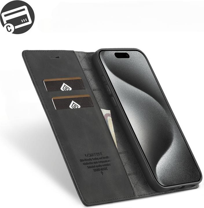 Immagine prodotto LC.Imeeke iPhone 16 Pro Max - Custodia Flip Vintage (Apple iPhone 16 Pro Max)