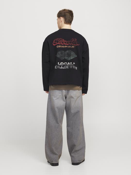 Actual product image Jack & Jones Jorretiro Back Sweat Crew Neck Se25 Ln (M)