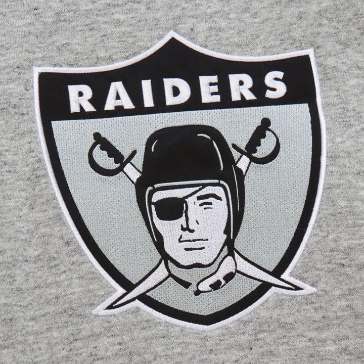 Actual product image Mitchell & Ness SATIN Fleece Pullover Oakland Raiders - S (S)