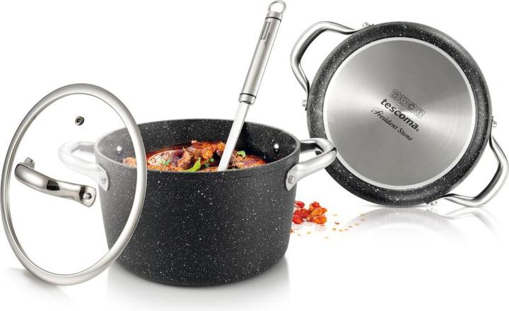 Produktbild Tescoma President Stone Topfset 8-Teilig (Pfannenset + Topfset, Aluminiumguss)