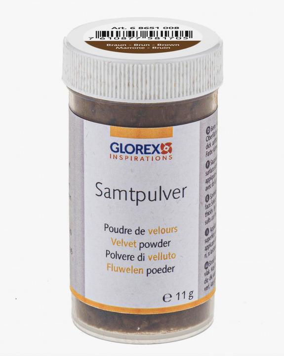 Image du produit Glorex Poudre de velours 11 g, brun