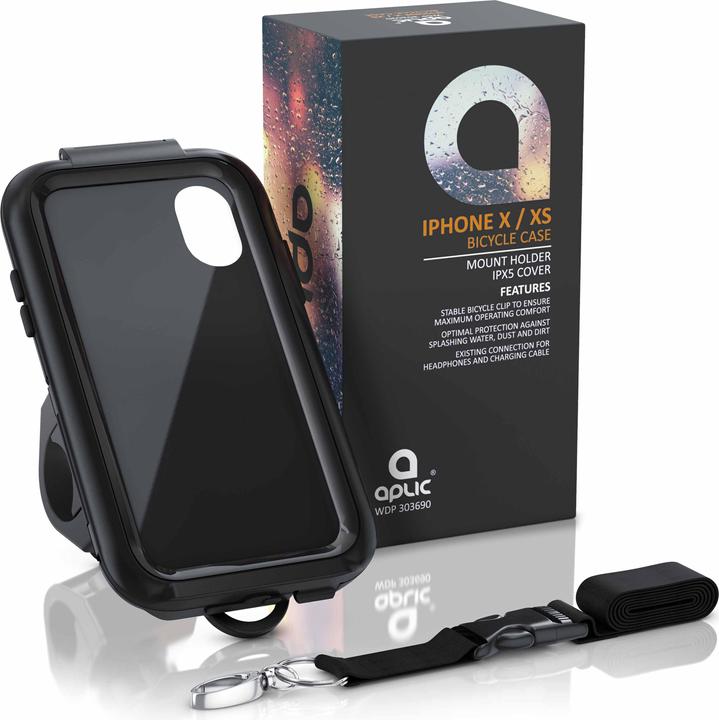 Image du produit Aplic Support mobile, support vélo avec housse de protection pour Iphone X & XS, protection contre les