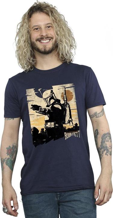 Immagine prodotto Star Wars The Book Of Boba Fett Points Maglietta Uomo (L)