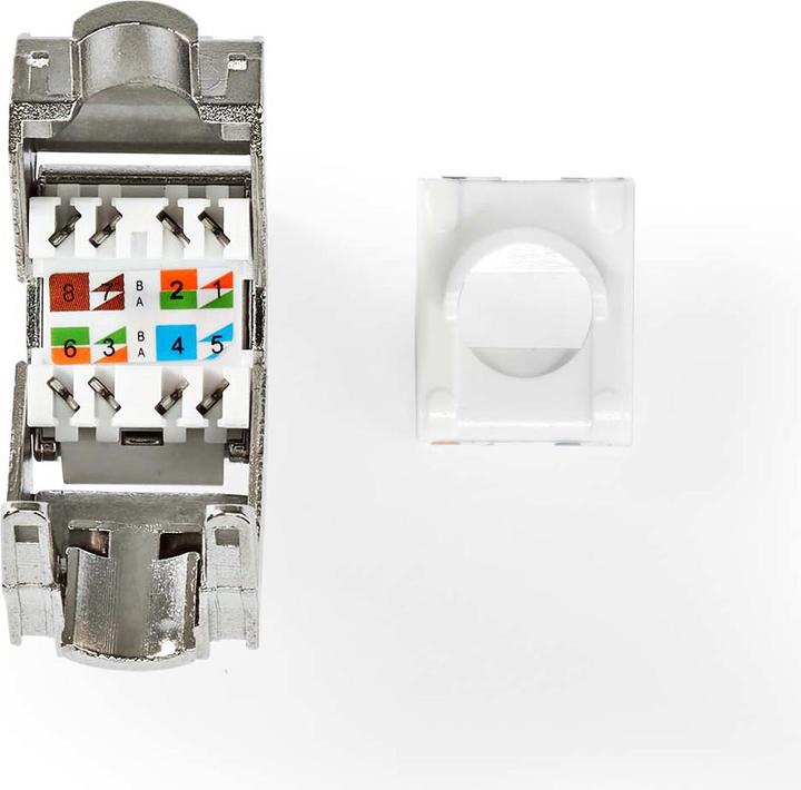 Produktbild Nedis Keystone | CAT7 | RJ45 Buchse | S/FTP | Metall | Box (Keystone Modul)