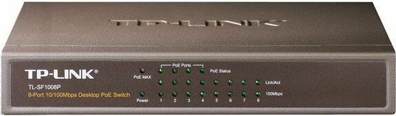 Produktbild TP-Link TP-LINK DE TL-SF1008P - Switch - 4 x 10/100 (PoE (8 Ports)
