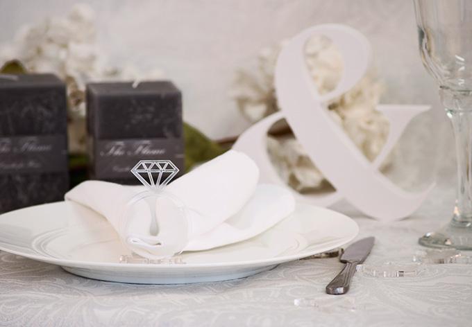 Immagine prodotto Trenddeko Anello tovagliolo di diamante (5 x 7 cm)