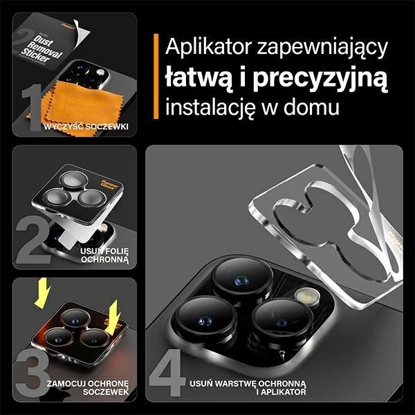 Immagine prodotto PanzerGlass Protezione dell'obiettivo della fotocamera Hoops (1 Pezzo/i, Apple iPhone 15 Pro Max, Apple iPhone 15 Pro)