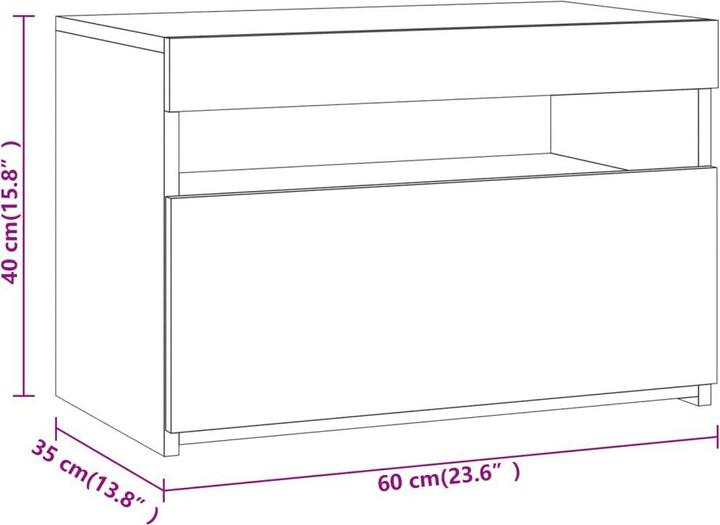 Actual product image VidaXL Evangelina (60 x 35 x 40 cm)