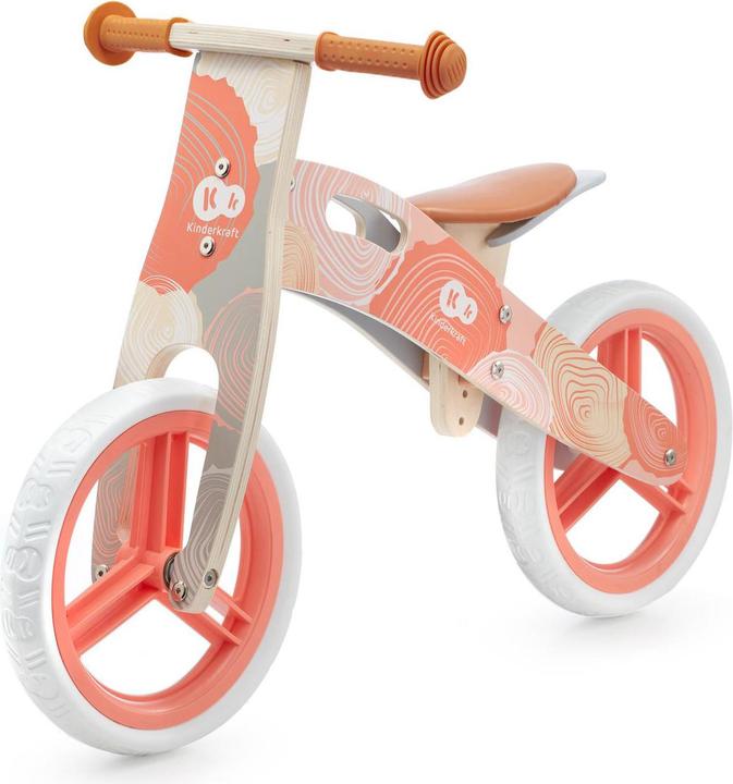 KinderKraft Runner 2021 balance bike, coral color, KRRUNN00CRL0000 (11.02")