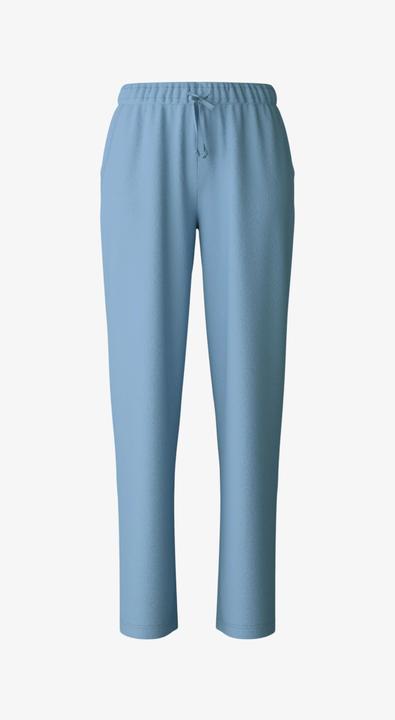 Calida Hose Loungewear "Lounge Velours" hellblau