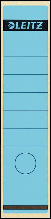 Actual product image Leitz Folder spine label, 61 x 285 mm, long, wide, blue suitable for standard and hardboard