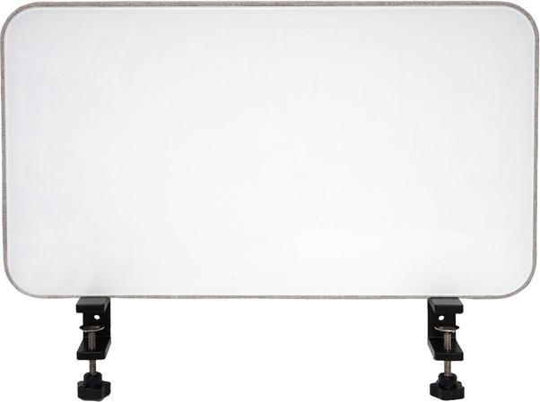 Actual product image Mendler Desk whiteboard, office privacy screen partition desk magnetic board pin board, fabric/textile - (60 x 35 x 3 cm)
