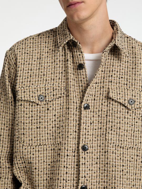 Produktbild Selected Homme Boxy Fit Bouclé Overshirt (L)