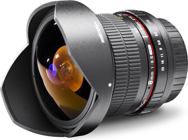 Image du produit Walimex pro 8mm f/3.5 II Fisheye, Canon EF-S (Canon EF-S, APS-C / DX)
