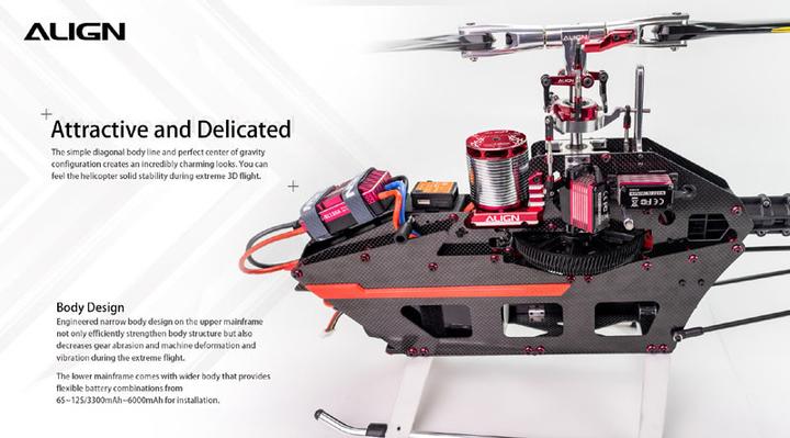 Immagine prodotto Align T-Rex 650X Dominator Flybarless elicottero elettrico 12S Combo