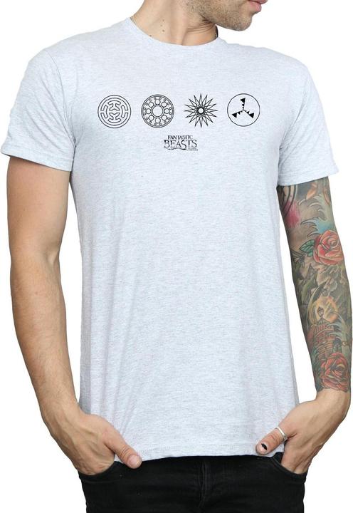 Immagine prodotto Fantastic Beasts Circular Icons Maglietta Uomo (3XL)