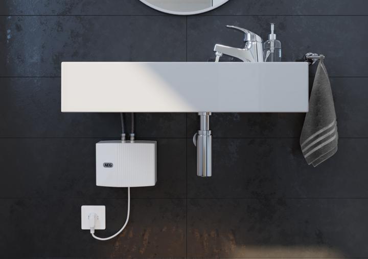Actual product image AEG Haustechnik MTD 350 Small instantaneous water heater for hand basin only, guest WC, 3.5 kW, with plug