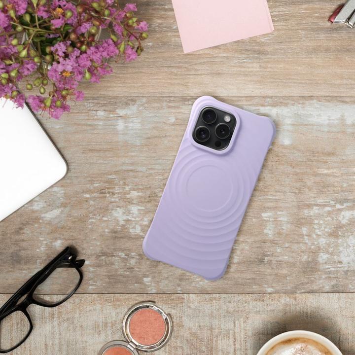 Produktbild OEM Back panel cover Silicone Zephyr Mag Cover compatible with MagSafe do IPHONE 13 lilac (Apple iPhone 13)